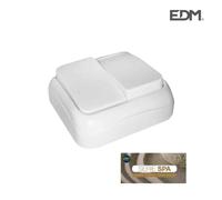 Edm 43156 doble interruptor superficie serie spa, multicolor