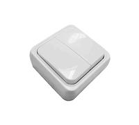 eDM 43166 Doble Interruptor Superficie Serie Onsen, Multicolor