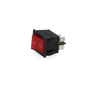 EDM 45035 Interruptor Luminoso Empotrado 4 Patillas, Rojo