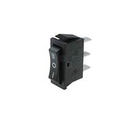 EDM 45049 Interruptor On-Off-On Estrecho 15A, Negro, 250 V