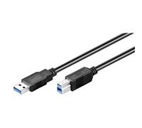 EDM 51264 Cable USB 3.0 A-B 1, Negro 8 M, Negro