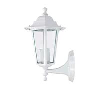 Edm 73402 Farol Aluminio de Pared, 34 X 17 X 11cm, Modelo Zurich, Blanco