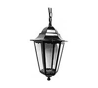 EDM 73411 Farol Aluminio Techo, 34 X 21.5cm, Modelo Zurich, Negro
