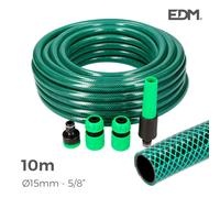 Edm 74068 kit manguera jardín basic line con Ø int 15 x ext 19 mm (5