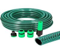 EDM 74068 Kit Manguera Jardín Basic Line con Ø INT 15 x Ext 19 mm (5/8") + Accesorios, 10 m, 6 Unidades