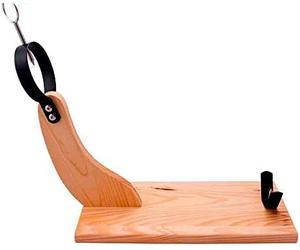 Edm 76556 jamonero madera de pino claro, marrón, 38 x 18.5 x 40 cm
