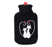 EDM 76779 Bolsa de Agua Modelo Gatos Enamorados, Negro, 2L