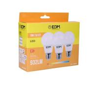 EDM Bombillas LED 98206 Kit de 3 Estándar Luz cálida