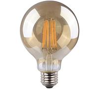 Edm 98627 bombilla globo filamento led cristal vintage, luz calida