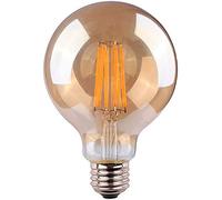 Edm 98628 bombilla globo filamento led cristal vintage, luz calida