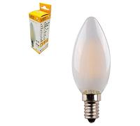 Edm 98629 Bombilla Vela Filamento Led Cristal Mate, Luz Calida