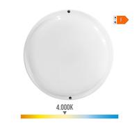 EDM Aplique de Pared 32446 Blanco Plástico F 18 W 120 W 1820 LM Sensor de Movimiento Sensor de luz Redondo (4000 K)