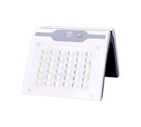 EDM Aplique LED Solar Blanco con Sensor de Movimiento 6500 K 2 W 220 lm