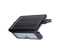 EDM APLIQUE SOLAR 10W 1150lm RECARGABLE. SENSOR PRESENCIA (2-8m) COLOR NEGRO 27,5x19,6cm