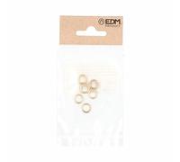 EDM Arandelas OV02 Oval Bisagras Latón Ø 10 mm 10 x 7 x 1,5 mm