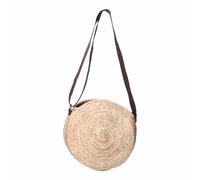 EDM Bolso Mujer Redondo Hoja de palma 30 x 30 cm
