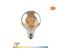 Edm 98627 Bombilla Globo Filamento Led Cristal Vintage, Luz Calida
