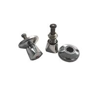 Edm Cabezal Universal Grifería Empotrar 22/150 Acero Inox Cromado Montura Empotrar