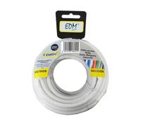 EDM Carrete Manguera Plana Blanca 3x1,5mm 10m (Audio)