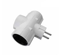 EDM Clavija triple económica retractilada T/TL 16A 250V (OLD-153)