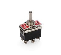 EDM E45034 Interruptor 6 Patillas On/Off/On, Multicolor