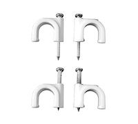 EDM Grapa Blanca Cable Manguera Tubular 2x0,75 N° 5 (Caja 100UNI)