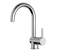 Edm Grifo Monomando Cocina Caño Alto Serie Algarve Cromado Latón Cerámico 31cm