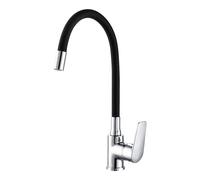 Grifo Monomando EDM 01155 Baiona Negro Latón Zinc Flexible Cocina - Marca: EDM Product - EAN: 8425998011555