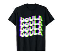 EDM Ilusión óptica Trippy Groovy Doula Midwife Camiseta