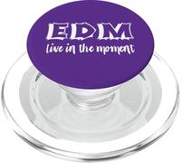 EDM Live In The Moment Electrónica Dance Music Raver Gear EDM PopSockets PopGrip para MagSafe