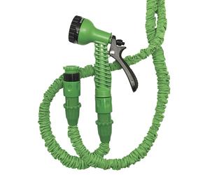 Edm manguera extensible, 7,5 m, Ø12 mm, verde, básic, con pistola de