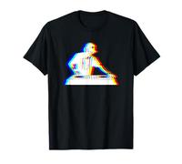 EDM Music Trippy House DeeJay DJ Vaporwave Techno Rave Party Camiseta