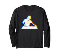 EDM Music Trippy House DeeJay DJ Vaporwave Techno Rave Party Manga Larga