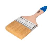 Edm Paletina Triple Universal 100 mm Cerdas Naturales Todo Tipo Pinturas Barnices Alta Cubrición Mango Madera