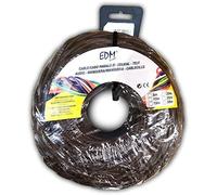 Edm paralelo textil trenzado 3x1mm marron 5m