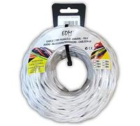 eDM Paralelo Textil Trenzado 3x2,5mm Blanco 5m