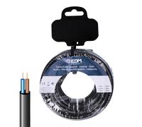 Edm product cable eléctrico manguera edm 28726 negro 20 m 2 x 0,75 mm