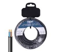 EDM Product Cable Eléctrico Manguera EDM 28728 Negro 2 x 0,75 mm 5 m Plano - Marca EAN: 8425998287288