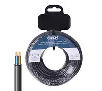 EDM Product Cable Eléctrico Manguera EDM 28731 Negro 2 x 0,75 mm 20 m Plano - Marca EAN: 8425998287318