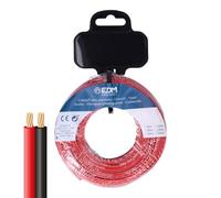 EDM Product Cable Paralelo Plano EDM 28705 Negro Rojo 5 m 2 x 1 mm - Marca EAN: 8425998287059