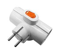 EDM R40067 Clavija Triple 3 Tomas con Interruptor T/Tl 16A, Multicolor, 250 V