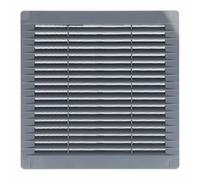 EDM Rejilla de ventilación 87705 Gris 20 x 20 x 0,7 cm con mosquitera