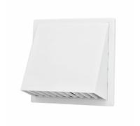 EDM Rejilla de ventilación 87753 Blanco 17 x 17 cm