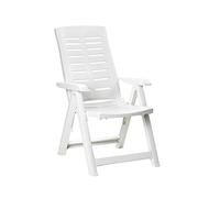 Silla Plegable IPAE Progarden Multiposición 60 x 61 x 109 cm Blanco Resina
