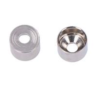 Edm Soporte para barra armario extensible, de hierro con acabado níquel, Ø12 mm, pack 2 uds