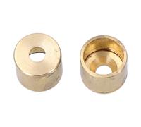 Edm Soporte para barra armario extensible, hierro acabado latón, Ø12 mm, pack 2 uds