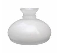 EDM Tulipa de cristal quinqué GAUDI opal brillo 18x25cm, apertura 23.5cm, Vidrio, Blanco