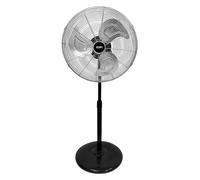 Edm ventilador de pie negro mate 80 w Ø 50 cm industrial