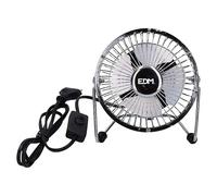EDM Ventilador de sobremesa industrial mini (Plata, 10 cm) + Garantía BAUHAUS 5 años para equipos eléctricos y motorizados