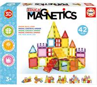 Educa - Magnetics | Juego Educativo de construcción 3D magnético con 42 Piezas para niños, construye Figuras geométricas desarrollando la Creatividad e imaginación. A Partir de 3 años (20023)